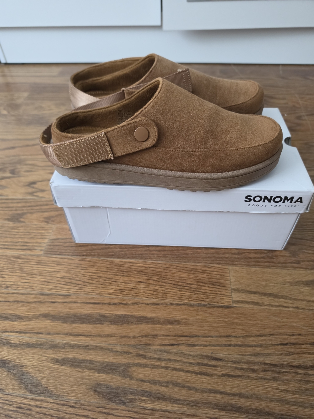 Sonoma Camel Suede Slip-On Clog